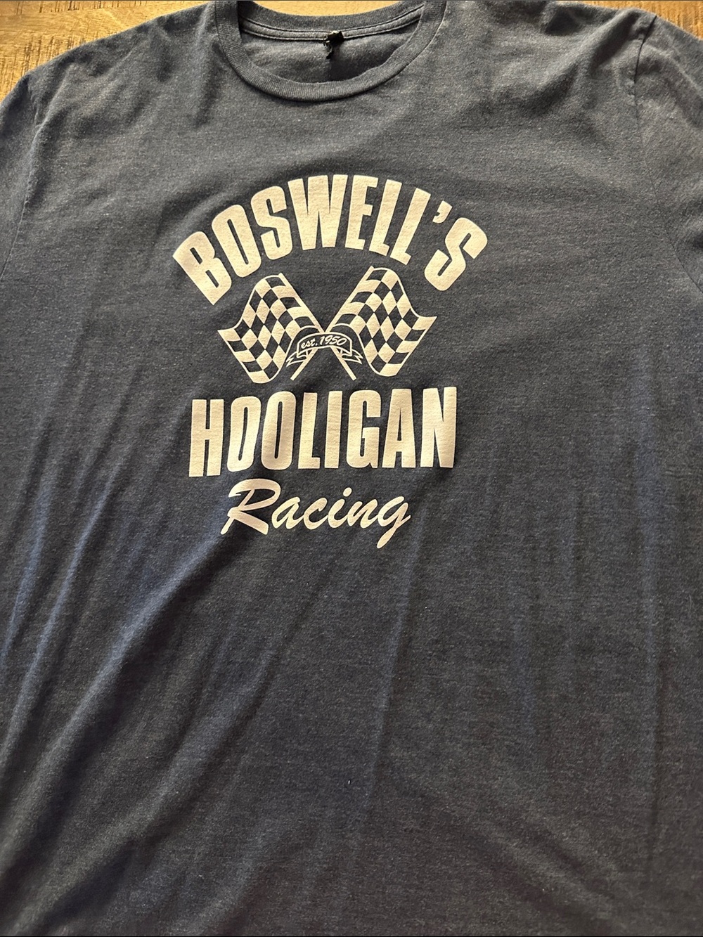 Boswell's Hooligan Racing Graphic Tee - Navy